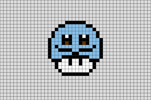 Pokemon Mario Mushroom 1 Pixel Art