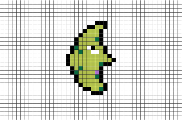Pokemon Metapod Pixel Art