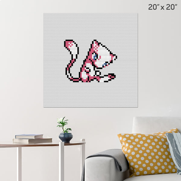 Pokemon Mew Brick Poster