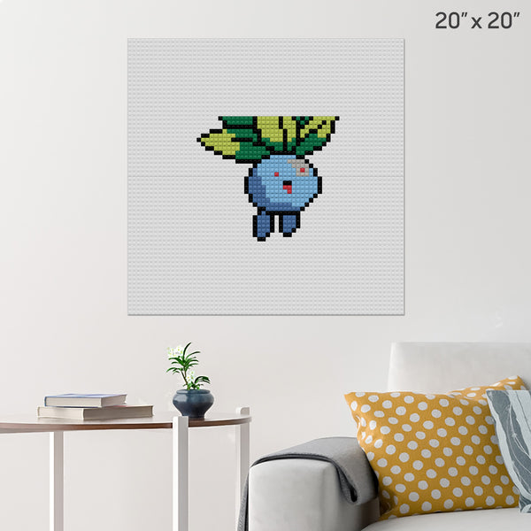 Pokemon Oddish Brick Poster
