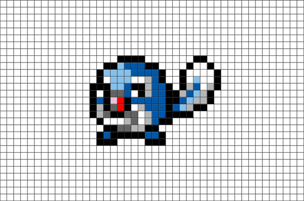 Pokemon Poliwag Pixel Art