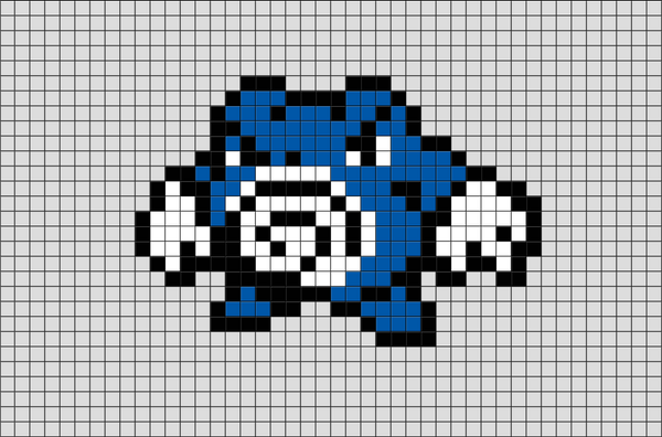 Pokemon Poliwrath Pixel Art