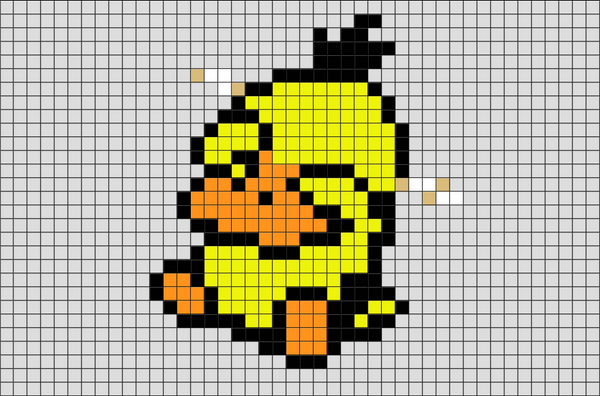 Pokemon Psyduck Pixel Art