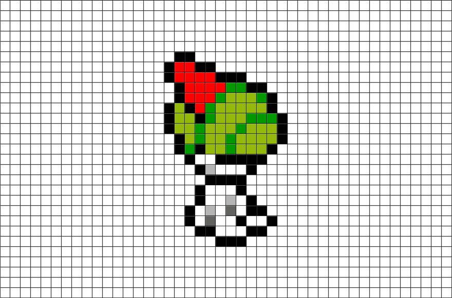Pokemon Pixel Art Rutenett