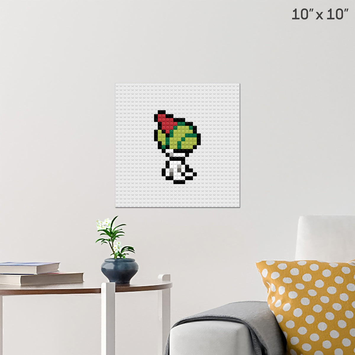 Pokemon Ralts Pixel Art Wall Poster - Build Your Own with Bricks! - BRIK