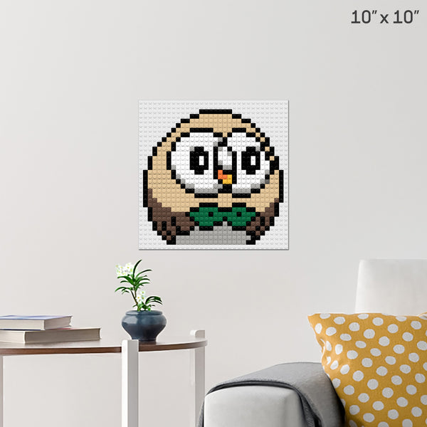 Pokemon Rowlet Brick Poster