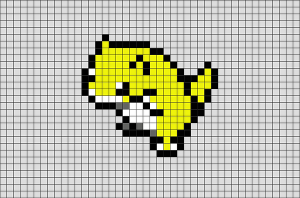 Pokemon Sandshrew Pixel Art