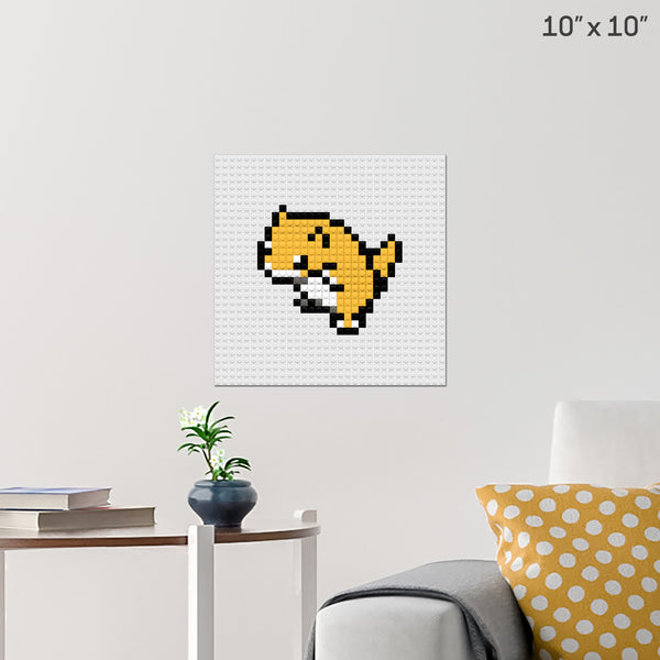 Pokemon Sandshrew Brick Poster