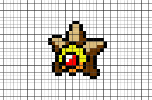 Pokemon Starmie Pixel Art