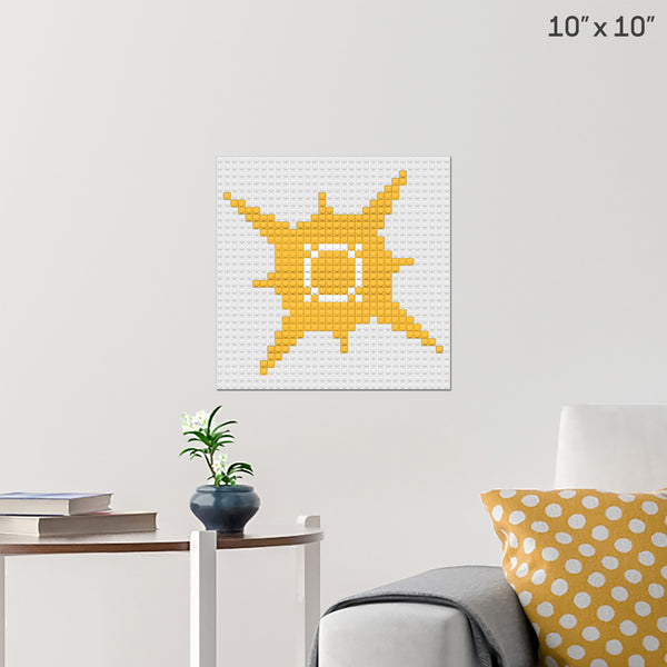 Pokemon Sun Brick Poster