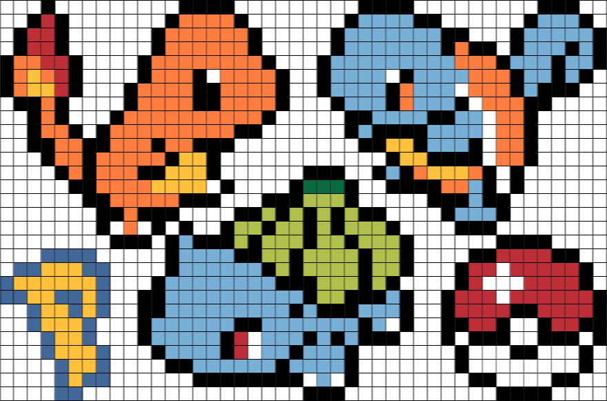 Pixel Art: Kanto Pokemons by BTudor on DeviantArt