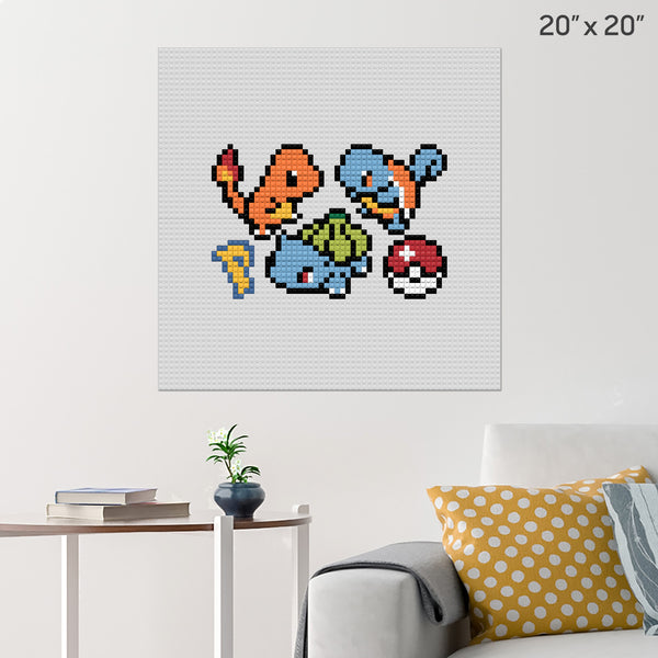 Pokemon Trio Brick Poster
