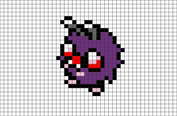 Pokemon Venonat Pixel Art