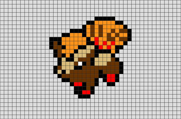 Pokemon Vulpix Pixel Art