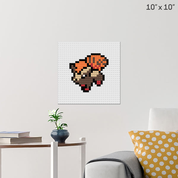 Pokemon Vulpix Brick Poster