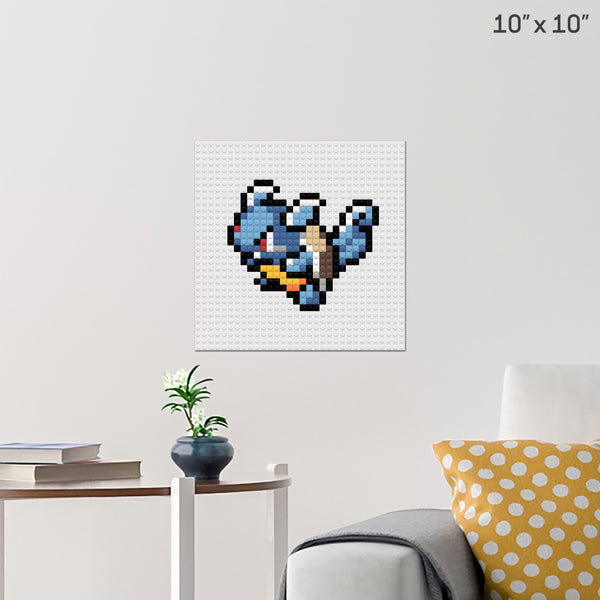 Pokemon Wartortle Brick Poster