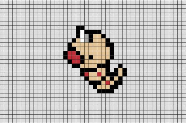 Pokemon Weedle Pixel Art