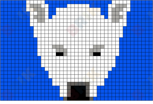 Arctic Wolf Design Template