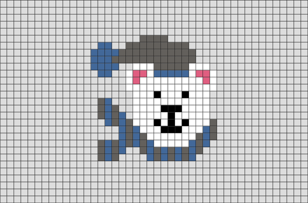 Polar Bear Pixel Art