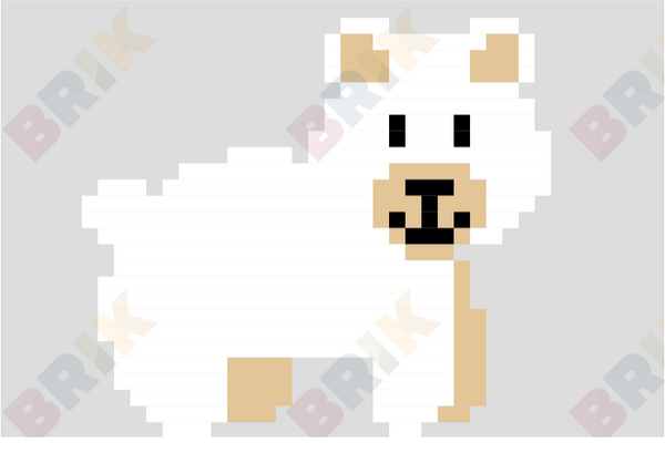 Polar Bear Pixel Art