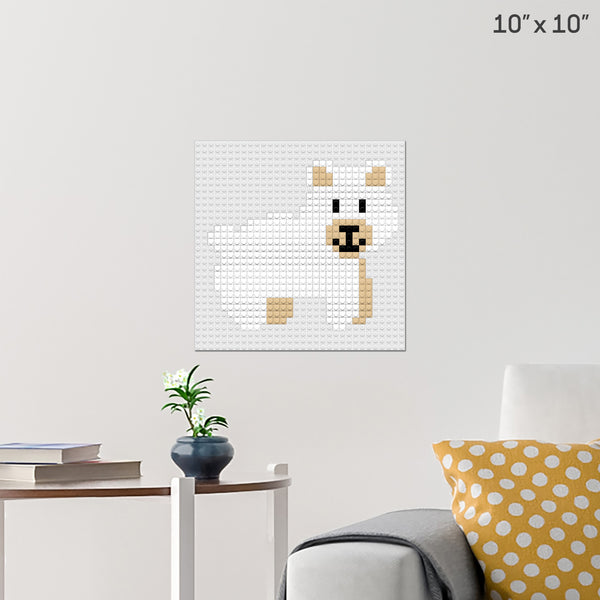 Polar Bear Brick Poster