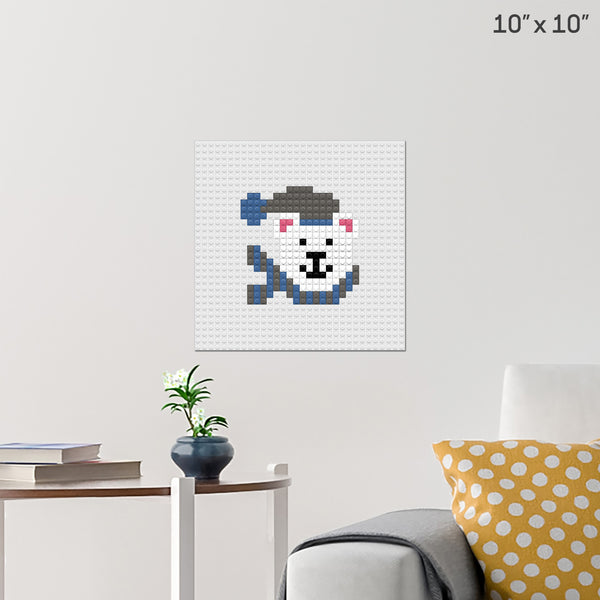 Polar Bear Brick Poster