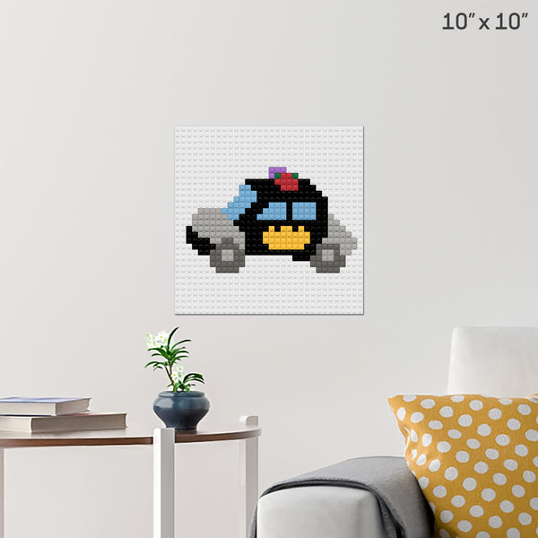 Police Car Brick Poster