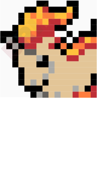 Ponyta Pixel Art