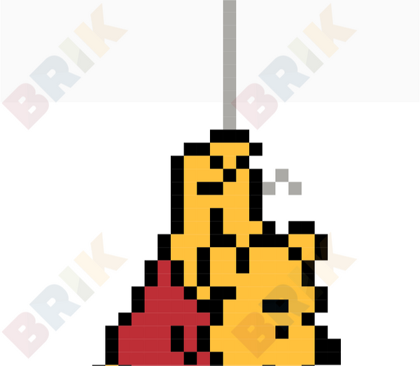Pooh Bear Pixel Art