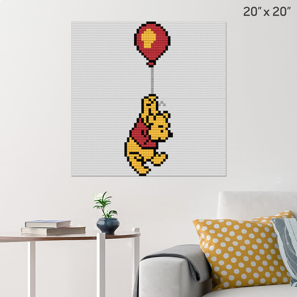 Pooh Bear Brick Poster