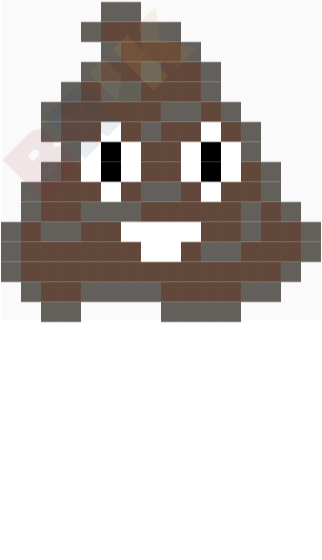 Poop Emoji Pixel Art