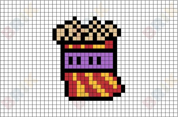Popcorn Pixel Art