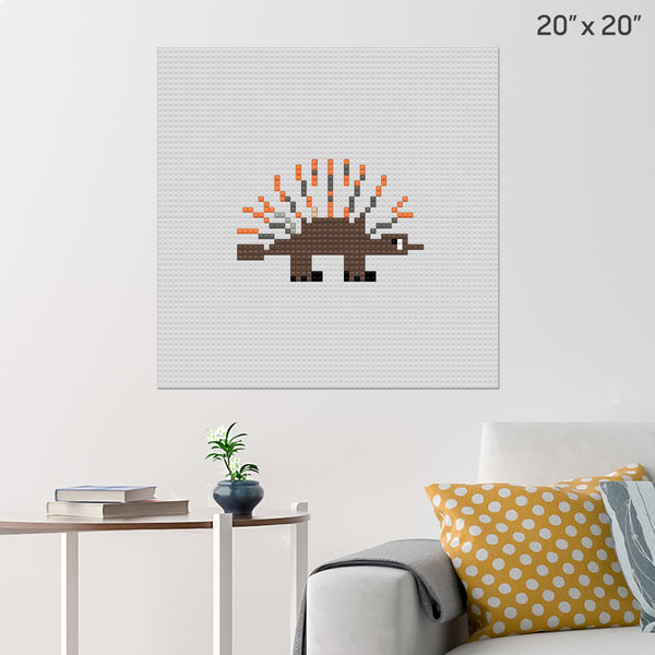 Porcupine Brick Poster