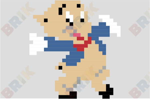 Porky Pig Pixel Art