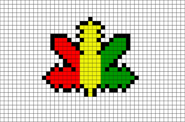 Pot Leaf Pixel Art