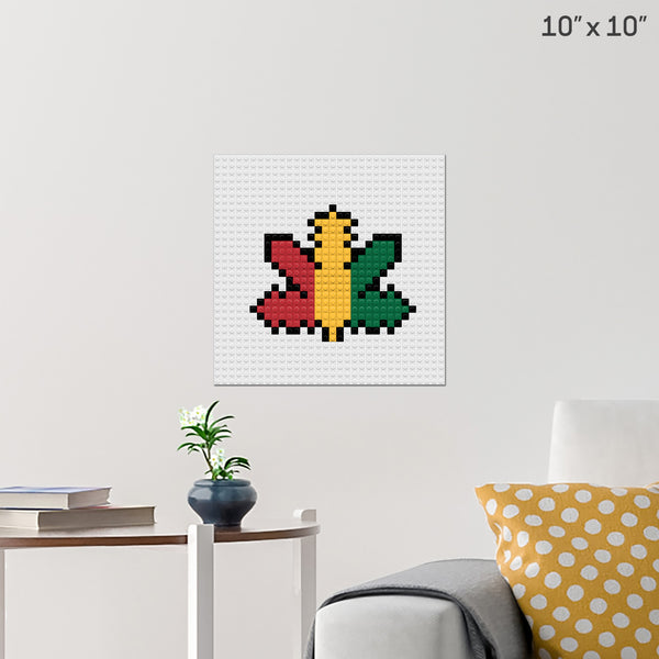 Pot Leaf Brick Poster