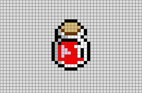 Potion Bottle Pixel Art
