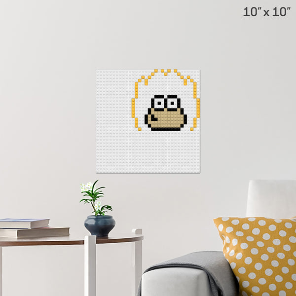 pou super sayajin Brick Poster