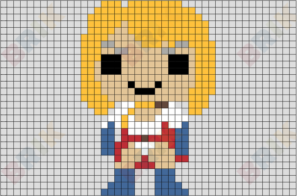 Power Girl Pixel Art