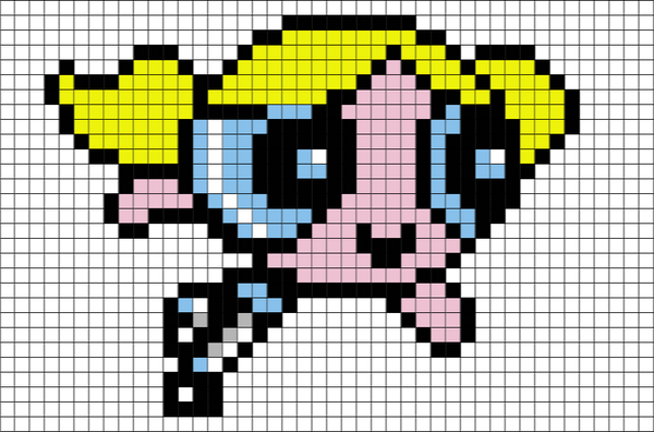 Power Puff Girls Pixel Art