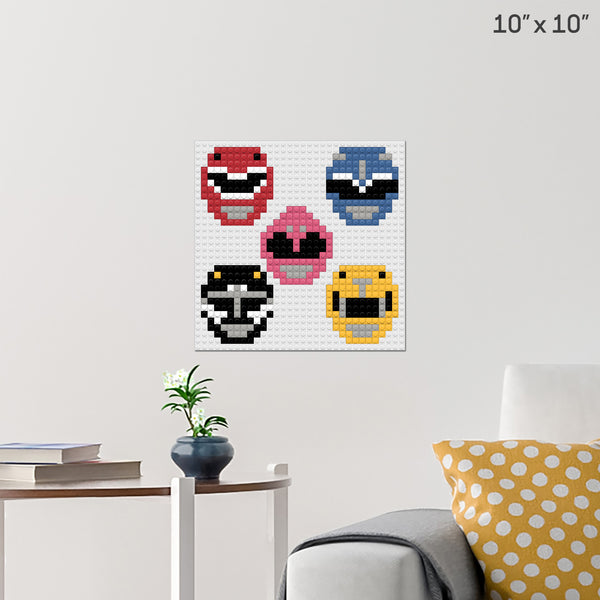 Power Rangers Brick Poster