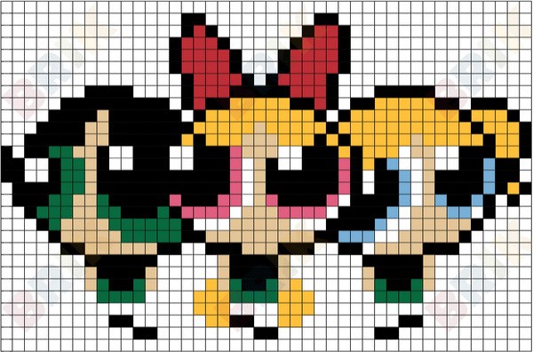 Powerpuff Girls Pixel Art