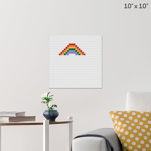 #PrideRainbow Brick Poster