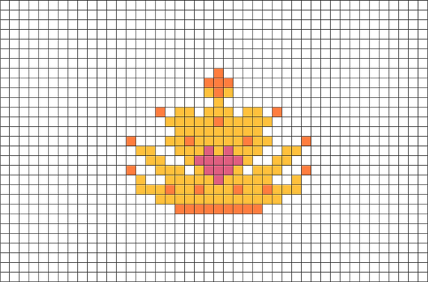 Princess Crown Pixel Art