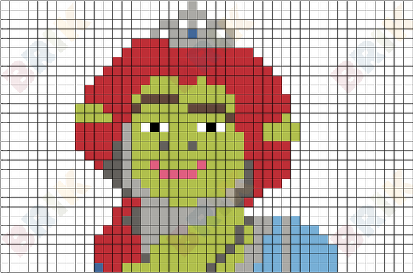 Princess Fiona Pixel Art