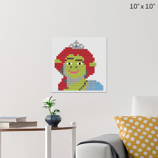 Princess Fiona Brick Poster