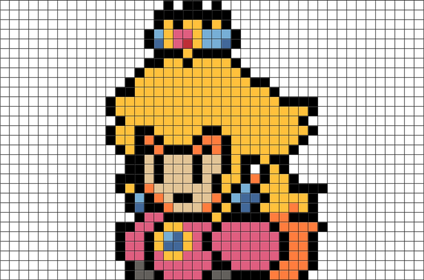 Princess Peach Pixel Art