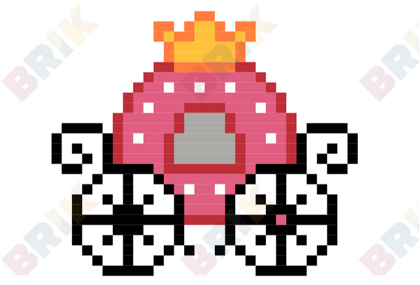 Princess' Carriage Pixel Art