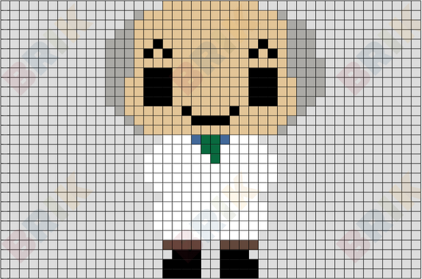 Professor Hiroshi Ochanomizu Pixel Art