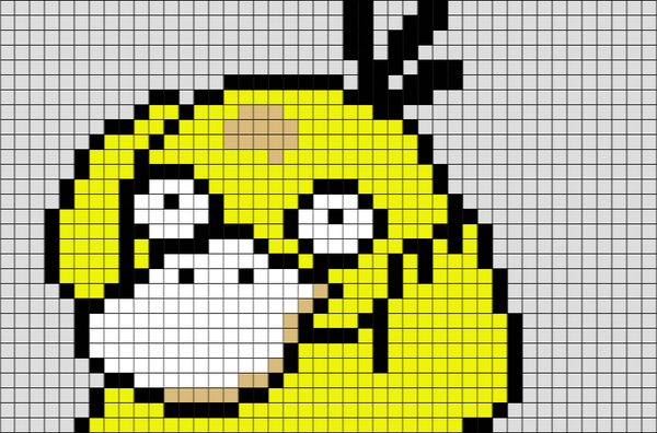 Psy Duck Pixel Art